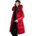 Women's Winter Coat With Faux Fur Collar – Long Loose Fit Cotton Blend Jacket (M-4XL, 6 Colors)_ecoleips.com