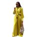 Women's Clothing Sweet Fresh Lace-up V-neck Lantern Sleeve Shirt High Waist Pleated Wide Leg Pants Two-piece Set_ecoleips.com