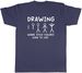 Women's T-Shirts Drawing Where Stick Figures Come To Life Funny Mens T-Shirt Tee Gift Top_ecoleips.com