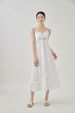 2024 New Bohemian Resort Style Strap Lace Patchwork Dress V-Neck White Long Skirt For Women_ecoleips.com