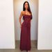 Sexy Halter Neck Long Dress Style Mesh See Through Yellow Low Cut Waist Design New Summer Resort Wear_ecoleips.com