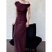 Luxi French Style Asymmetrical Waist Cinching Long Dress Elegant Slimming Summer Style Sleeveless Ankle-Length Casual Dress for Women_ecoleips.com