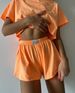 Women's Clothing Jogging Sports Style Suit Short Sleeved T Shirt Wide Leg Pants Shorts Beach Leisure Two Piece Suit_ecoleips.com