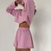 Women's Clothing Casual Loose Sports Suits For Women Long Sleeved Sweatshirt Tops Shorts Two Piece Home Clothes For Women_ecoleips.com