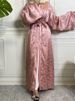 New Muslim Abaya Dress Dubai Turkish Satin Loose Clothing Morocco White Robe Islamic Pakistani Clothes Evening Dresses Ramadan_ecoleips.com