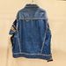 Women's Clothing Autumn And Winter Lazy Style Letter Contrast Color Stitching Sweater Sleeve Denim Jacket Female Ins Trendy Brand Windbreaker_ecoleips.com