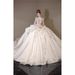 Vintage Long Sleeve Wedding Dress For Bride – Lace A-Line Ball Gown With Cathedral Train, High Waist Princess Sleeves, Winter Elegant Bridal Gown_ecoleips.com