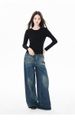 French Crew Neck Front Shoulder Long Sleeve T-Shirt Women's Autumn New Elastane Yarn Slim And Skinny Bottom Girls Inner Top_ecoleips.com