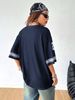 New Hot Women Los Angeles Jerseys Coolane Summer Drop Shoulder Oversized Football Jersey Tee With Letter Print Couple Same Style_ecoleips.com