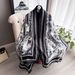 Women's Clothing Turkish Silk Scarf For Women Long Brocade Satin Imitation Sun Protection Shawl Muslim Fashion_ecoleips.com
