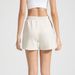 Women's Clothing Yoga Pants Sand Washed Air Layer Loose Shorts Sports Running Three Quarter Pants_ecoleips.com