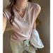 Premium Women's V Neck Tank Top Wide Shoulder Loose Fitting Sleeveless Korean Style Basic Versatile for Spring And Summer_ecoleips.com