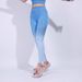 Women's Clothing Fitness Suit Shark Thick Gradient Hollow Running Yoga Suit_ecoleips.com