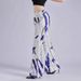 Aria Basics European And Cross-border Women's Halloween American Flag Print Bell-bottom Thin Material, Slimming Long Pants, In Stock_ecoleips.com
