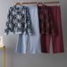 Jacquard Knit Sweater & Wide-Leg Pants Set – Stylish Casual Outfit For Women_ecoleips.com