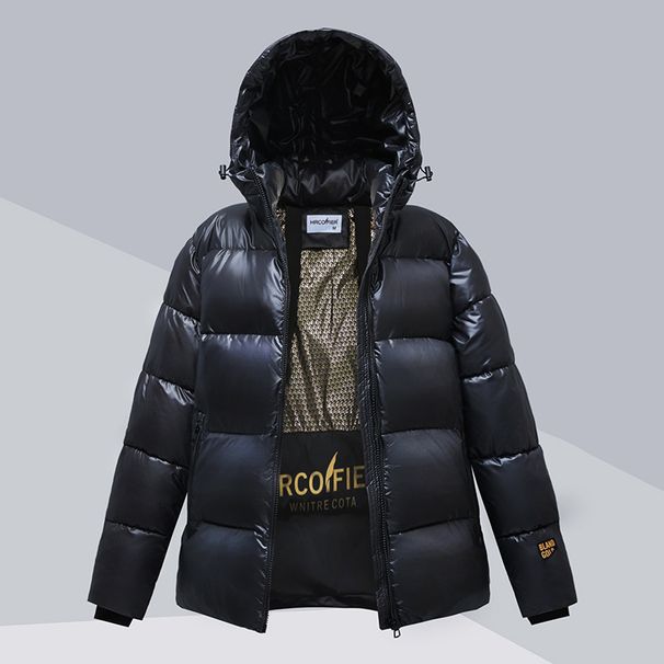Short Black Gold Down Jacket For Women Winter Thickened Cold-Resistant Plus Size Couple Matching Korean Fashion Cotton_ecoleips.com