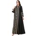 4178 Women's Robe Embroidered Patchwork Long Long-sleeved European And American Style Dress_ecoleips.com