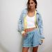 Women's Sexy Ruffled Denim Shorts Mid-Waist Elastic Waist Tie Detail New Hot Selling_ecoleips.com