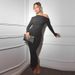 Autumn Winter New European American Style Cross-Border Women's Fashion Hot-Selling Sexy Ruched Off-Shoulder Long Sleeve_ecoleips.com