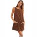 Women's Corduroy Dress With Pocketed Design For Casual Wear_ecoleips.com