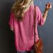 2026 Spring/Summer European And American New Fashion Two-Tone Twisted Elastic Pocket Short-Sleeve_ecoleips.com