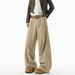 American Khaki Tooling Jeans Women's Spring And Autumn High-waisted And Thin Casual Pants Retro And Old Versatile Scimitar Pants_ecoleips.com