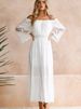K Dress With A Single Neckline And Lace Patchwork For Women_ecoleips.com