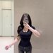 Skims Cotton Jersey Kardashian Short Sleeve T-Shirt Stretch Slim Fit Base Layer Slimming Spring Summer_ecoleips.com