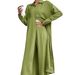 Pus Size Two Piece Set Loose Fitting Long Shirt Wide Leg Pants Fashion Sportswear For Spring Autumn_ecoleips.com