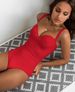 Women's Solid Color One Piece Swimsuit Hard Padded Underwire European American Style Foreign Trade 2019 Model 9163_ecoleips.com