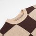 Aria Basics Aria Basics 2026 European American Winter New Style Elegant And Fashionable Round Neck Long Sleeve Checkered Loose Knit Sweater For_ecoleips.com