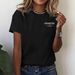 Women's Casual Fashion Loose T-Shirt Short Sleeve Letter Print Top European American Style A77 Design_ecoleips.com
