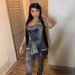 2025 Spring New Women's Button Fishbone Print Tube Top_ecoleips.com