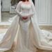 New Mermaid Wedding Dress Detachable Tail Beaded Lace Fishtail Bridal Dress Long Sleeve Slim Wedding Dress_ecoleips.com