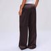 Aria Basics And American Style Women's Clothing, European Fashion Trend, 25th Autumn New Satin Casual Pants, Loose Wide-leg_ecoleips.com