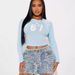 Women's Clothing Fashion Sports Elastic Retro Simple Printed Long Sleeved Tops For Women_ecoleips.com