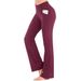 Women's Clothing New Models Slightly Flared Wide Leg Trousers High Waist Casual Girls Yoga Pants_ecoleips.com