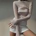 Women's Long Sleeved Mesh T-Shirt Solid Color High Neck Slim Fit See through Top for Early Autumn_ecoleips.com