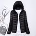 Lightweight Women's Hooded Down Jacket Slim Fit Plus Size Trendy Autumn Winter Outerwear Casual Elegant Fashion_ecoleips.com