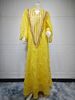 AB320 Muslim Evening Dress Arabic Dubai Gown Mesh Embroidery Sequin Robe_ecoleips.com