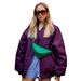 Winter Streetwear Baseball Jacket Women's Loose Bomber Coat Fashion Outerwear Polyester Cotton Filled With Multiple Colors XS-XL_ecoleips.com