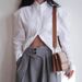 French Vintage Style Wrap Front Lace Back Blouse - Elegant & Breathable Summer Top For Women_ecoleips.com