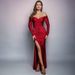 Women's Clothing Top One Shoulder V Neck Long Sleeved High Waist Evening Dress Fishtail Skirt Long Skirt Dress_ecoleips.com
