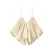 Satin-Feel Crinkle Strap Camisole Top For Women, Fashion Loose Fit Ribbed Texture Slip Dress Inner, 6 Colors_ecoleips.com