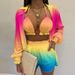 Women's Clothing New Sexy Three Piece Suit Autumn Beach Fashion Shorts Suit_ecoleips.com