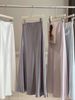 Spring Tall Women's Acetate Gloss Satin Fishtail Midi Skirt High Waist Flowing A-Line Slimming Long Skirt Bodycon_ecoleips.com