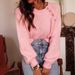 Women's Dolman Sleeve Sweater – Soft Round Neck Knit Pullover With Decorative Buttons, Elegant & Comfortable For Autumn & Winter_ecoleips.com