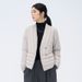 girl Girl Cross-Border Lightweight Down Jacket Women, Short V-Neck, Layer, Inner Wear, White Duck Down, Stylish Slimming Warm Coat_ecoleips.com