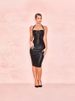 Women's Clothing Socialite Cocktail Party Halter Neck Hot Glue Mesh Splicing Evening Dress_ecoleips.com