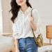 K Women's Shirt Long Sleeved New Commuter Style Top With Design Sense_ecoleips.com